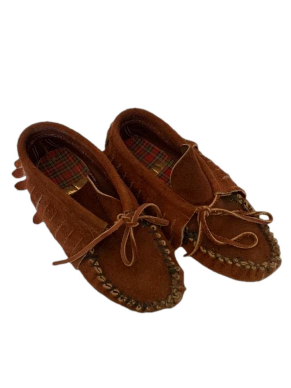 Womens Unbranded Brown suede leather moccasins size 6